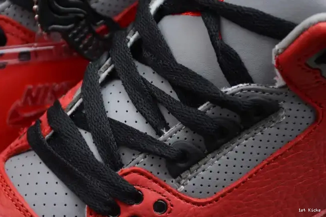 1st Kicks Air Cement 3 Jordan Red CK5692-600 0512